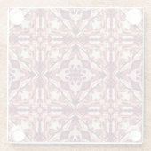 Waterverf Red Azulejo Spaanse Tegel Glazen Onderzetter (Achterkant)