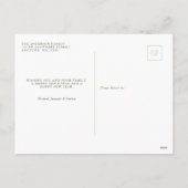 Waterverf Red Berry Greenery kerstfoto Feestdagenkaart (Achterkant)