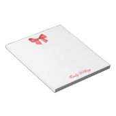 Waterverf Red Bow Notitieblok (Schuin)