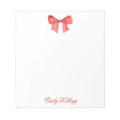 Waterverf Red Bow Notitieblok (Voorkant)