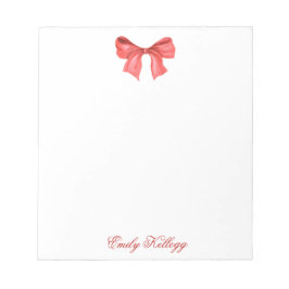 Waterverf Red Bow Notitieblok