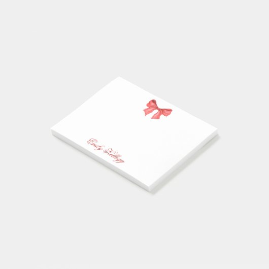 Waterverf Red Bow Post-it® Notes (Schuin)