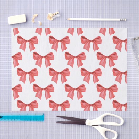 Waterverf Red Bow Tissuepapier (Craft)