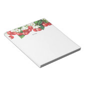 Waterverf Red Cherries Branches Garland Notitieblok (Schuin)