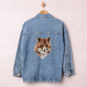 Waterverf Red Fox Animal Wildlife Natuur Art Denim Jacket (Hangar)