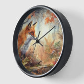 Waterverf Red Fox Herfst herfst kleur Natuur (Hoek)