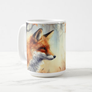 Waterverf Red Fox Herfst herfst kleur Natuur Koffiemok