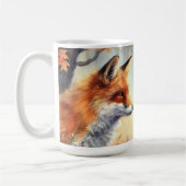 Waterverf Red Fox Herfst herfst kleur Natuur Koffiemok (Links)