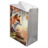 Waterverf Red Fox Herfst herfst kleur Natuur Medium Cadeauzakje (Achterkant Gekanteld)
