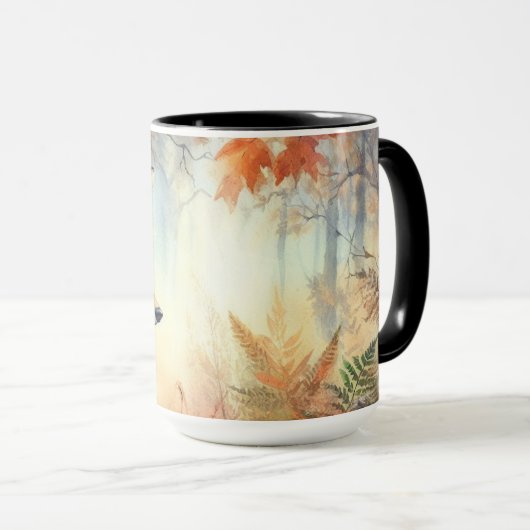 Waterverf Red Fox Herfst herfst kleur Natuur Mok (Voorkant rechts)