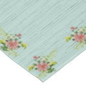 Waterverf Red Gerbera Daisy w / Greenery 52 "x 70" Tafelkleed (Gekanteld)