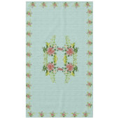 Waterverf Red Gerbera Daisy w / Greenery 60" x 104 Tafelkleed (Voorkant)