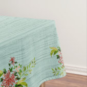 Waterverf Red Gerbera Daisy w / Greenery 60" x 104 Tafelkleed (Voorbeeld)