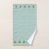 Waterverf Red Gerbera Daisy w / Greenery Bad Towe Handdoek (Handdoek)