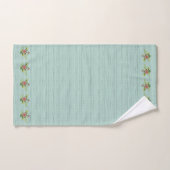 Waterverf Red Gerbera Daisy w / Greenery Bad Towe Handdoek (Handdoek)
