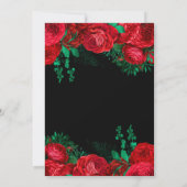 Waterverf Red Glitter Dress & Rozen Sweet Sixteen Kaart (Achterkant)