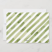 Waterverf Red Green-kerstfilialen Collage Feestdagenkaart (Achterkant)