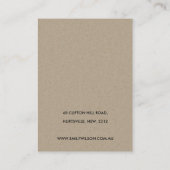 WATERVERF RED GREEN ROOS FLORAL EARRING DISPLAY VISITEKAARTJE (Achterkant)