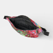 Waterverf Red Groovy Abstract Retro vloeistof Heuptasje (Open)