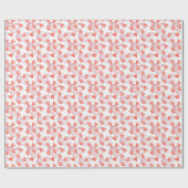 Waterverf Red Hearts Pattern Valentijnsdag Cadeaupapier (Vlak)