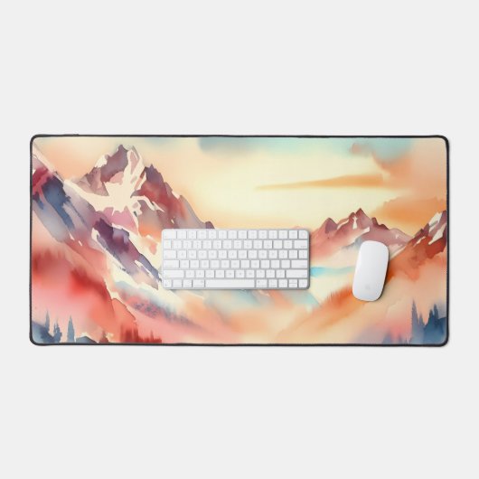 Waterverf Red Mountain Bureaumat (Keyboard & Muis)