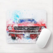 Waterverf Red Mustang Muismat (Met muis)