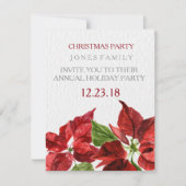 waterverf red pointsetter voor kerstfeest kaart (Voorkant)