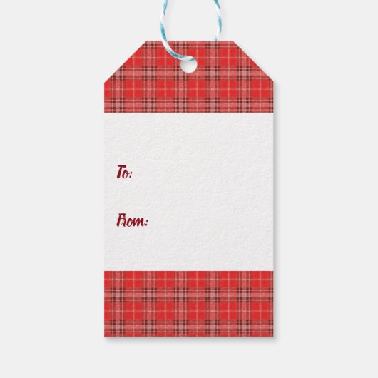 Waterverf Red Poppies Floral Season's groeten Cadeaulabel (Achterkant)