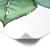 Waterverf Red Rose Modern Art Poster (Hoek)