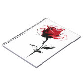 Waterverf Red Rose Notitieboek (Linkerzijde)