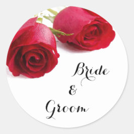 Waterverf Red Rose - Rozen Sticker