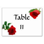 Waterverf Red Rose - Tablecard Kaart (Voorkant)