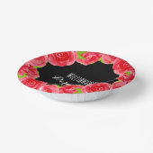 Waterverf Red Roses Derby Papieren Kommen (Gebogen)