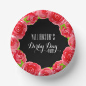 Waterverf Red Roses Derby Papieren Kommen (Voorkant)