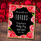 Waterverf Red Roses Derby Vrijgezellenfeest FAVORS Poster