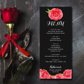 Waterverf Red Roses Derby Vrijgezellenfeest Menu