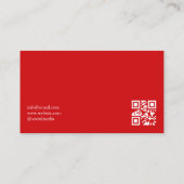 Waterverf Red Roses kledingboetiek Visitekaartje (Achterkant)