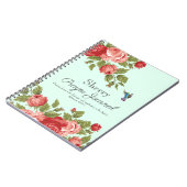 Waterverf Red Roses Prayer Journal Notitieboek (Linkerzijde)