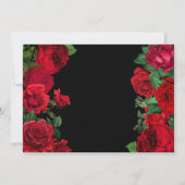 Waterverf Red Roses Sweet 16 Bedankkaart (Achterkant)