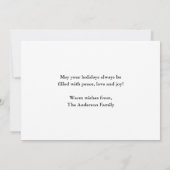 Waterverf  Red Truck Merry Kerstmis Pset Feestdagenkaart (Achterkant)