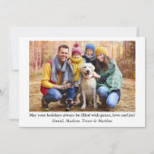 Waterverf  Red Truck Pset met kerstmis Feestdagenkaart (Achterkant)