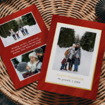 Waterverf Red Velvet Lijst 3 Foto's Kerst