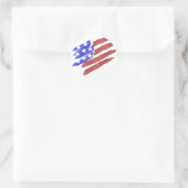 Waterverf Red White Blue American Flag Sticker (Tas)