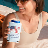 Waterverf Red White Blue Simple American Flag Blikjeskoeler