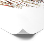 Waterverf Red Wing Blackbird Bird Natuur art Poster (Hoek)