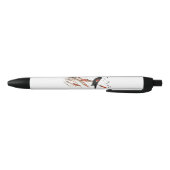 Waterverf Red Wing Blackbird Bird Natuur art Zwarte Inkt Pen (Bodem)