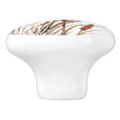 Waterverf Red-winged Blackbird Bird Natuur Art Keramische Knop (Zijkant)