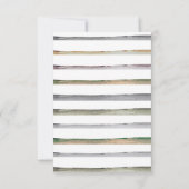 Waterverf Reel Fun Gevist Baby shower Bedankkaart (Achterkant)