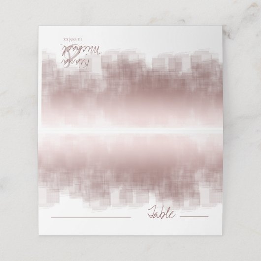 Waterverf reflecteert het Roos ID774 van het Kanee Plaatskaartje (Buitenkant ongevouwen)