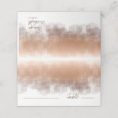 Waterverf reflecteert tabel lay-out ID774 Plaatskaartje (Buitenkant ongevouwen)